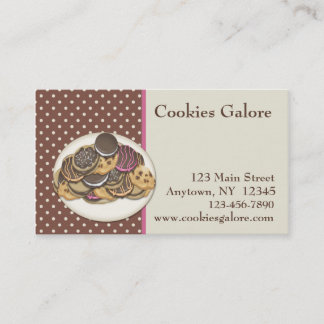 Carte de visite de biscuits
