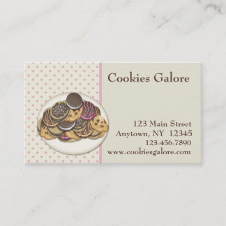 Carte de visite de biscuits