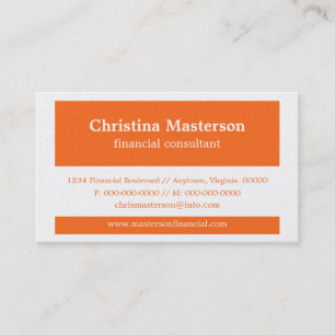 Carte de visite de blocs de couleurs modernes, ora