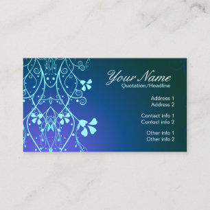 carte de visite de blueFlorali