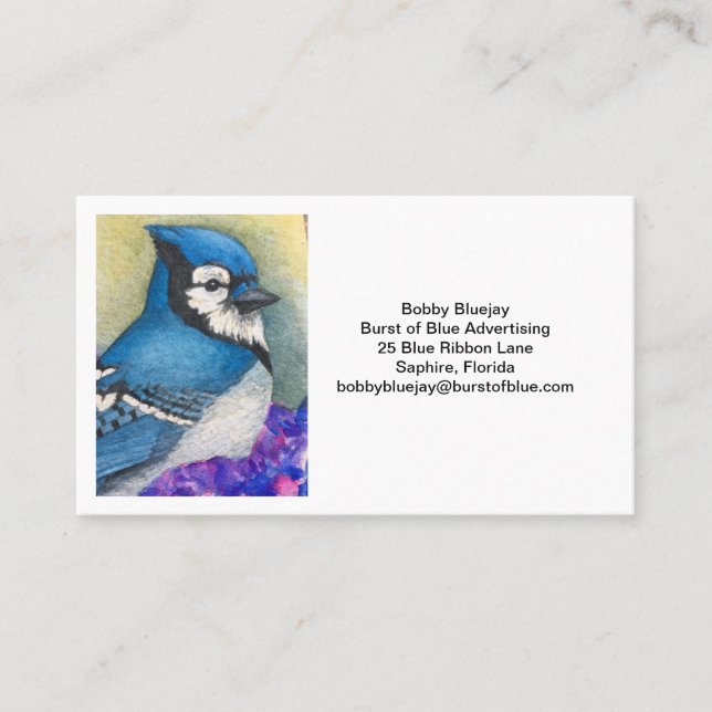 Carte de visite de Bluejay (Devant)