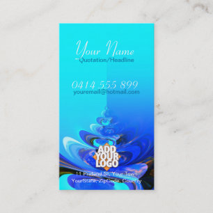 Carte de visite de BlueSwirl Shell