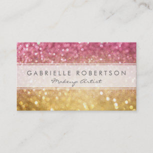 Carte de visite de Bokeh d'arc-en-ciel de parties