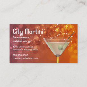 Carte de visite de Bokeh Martini