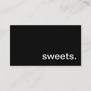 Carte de visite de bonbons