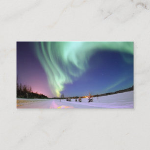 Carte de visite de borealis de l'aurore