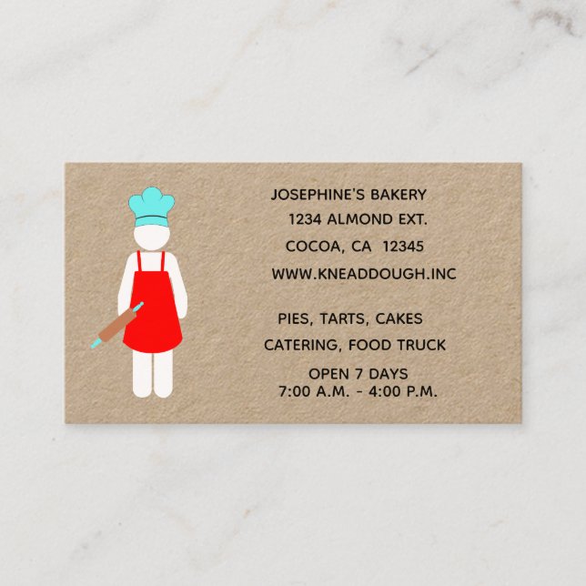 Carte de visite de boulangerie (Devant)