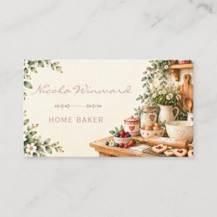 Carte de visite de boulangerie à domicile