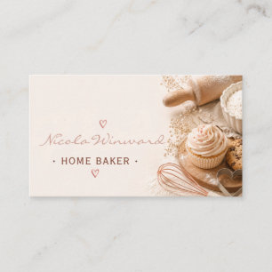Carte de visite de boulangerie à domicile