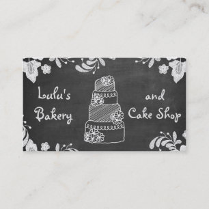 Carte de visite de boulangerie Chalkboard