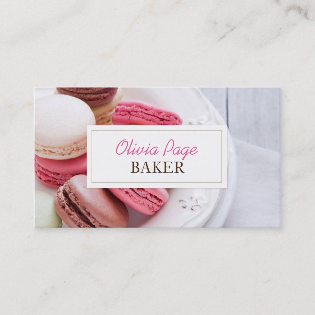 Carte de visite de boulangerie de sucreries profes (Devant)