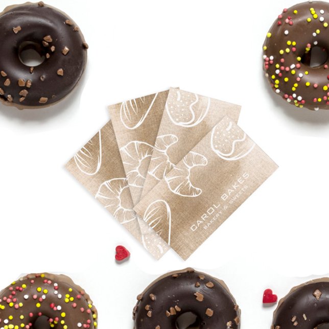 Carte de visite de boulangerie élégant tiré à la m (Créateur téléchargé)