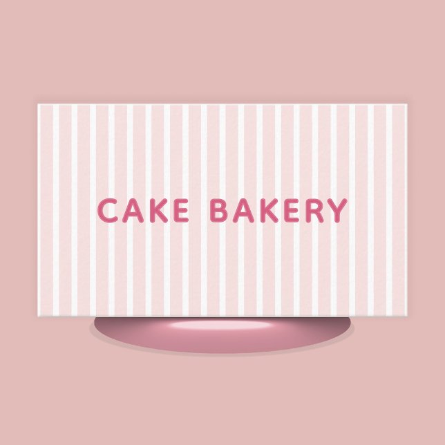 Carte de visite de boulangerie moderne simple avec (Stylishly Personalize with Your Business Name & Contact Information.)