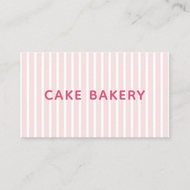 Carte de visite de boulangerie moderne simple avec (Devant)