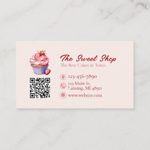 Carte de visite de boulangerie personnalisée avec