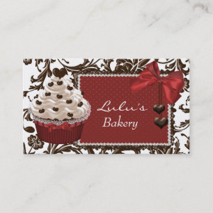 Carte de visite de boulangerie vintage