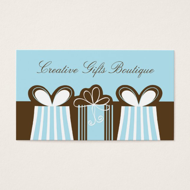 Carte de visite de boutique de cadeaux créatifs (Devant)