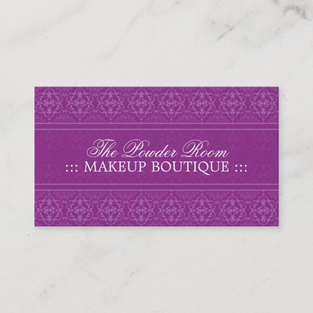 Carte de visite de boutique de maquillage (Devant)