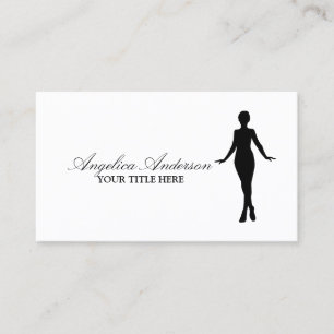Carte de visite de boutique de mode classique