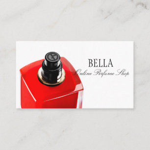 Carte de visite de boutique de parfum en ligne
