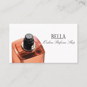 Carte de visite de boutique de parfum en ligne cla