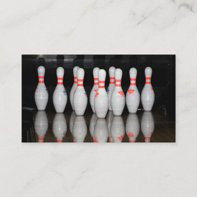 Carte de visite de bowling (Devant)