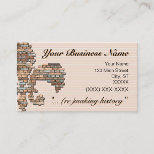 carte de visite de "brick fleur de lis"
