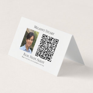 Carte de visite de bureau professionnel de code QR