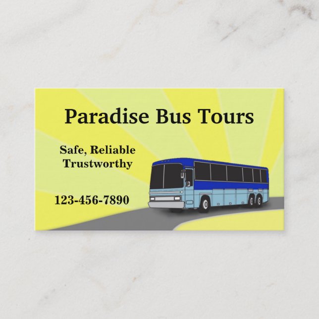 Carte de visite de bus Charte (Devant)