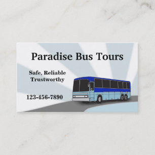 Carte de visite de bus Charte