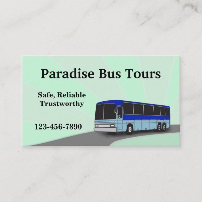 Carte de visite de bus Charte (Devant)
