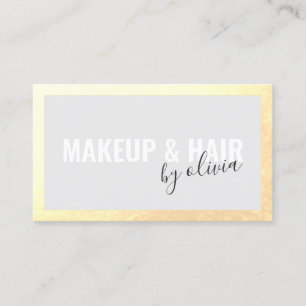 Carte de visite de cadre de l'huile d'or de Faux C