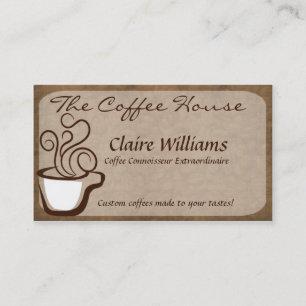 Carte de visite de café