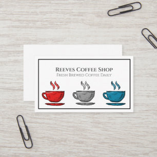 Carte de visite de café