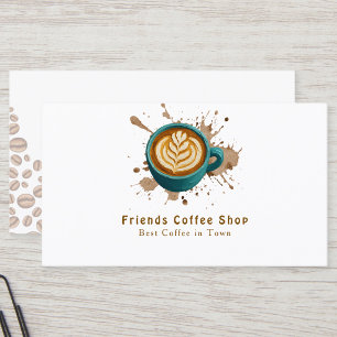 Carte de visite de café Design imprimable