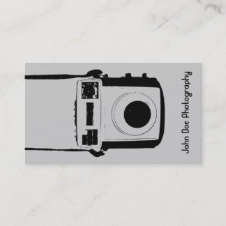 Carte de visite de caméra Vintage noir et gris