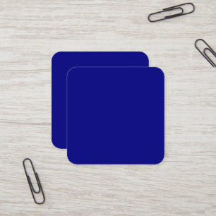 Carte de visite de carré de bleu marine