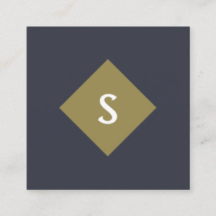 Carte de visite de carré monographique supérieur p