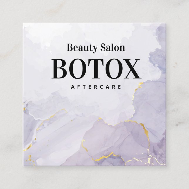 Carte de visite de Carré post-soins Purple Mauve B (Devant)