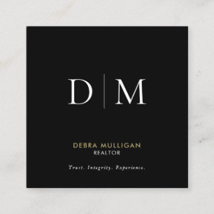 Carte de visite de Carré Réaltor Minimaliste