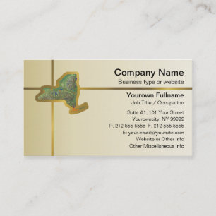 Carte de visite de carte de New York