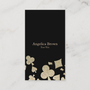 Carte de visite de casino de parties scintillantes