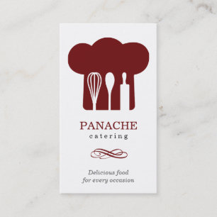 Carte de visite de casquette de chef