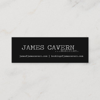Carte de visite de caverne de James