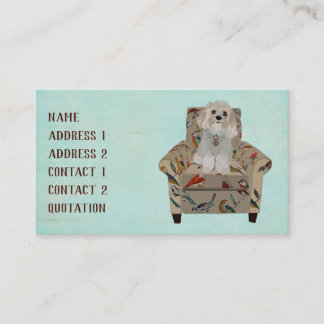 Carte de visite de CHAISE de CHIEN et d'OISEAU
