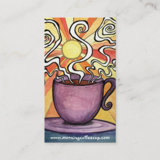Carte de visite de Chambre de tasse de café du