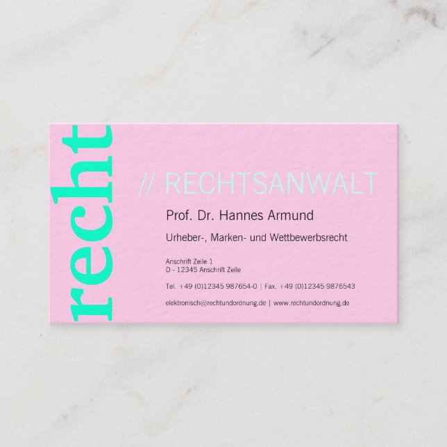 Carte de visite de chancellerie (Devant)