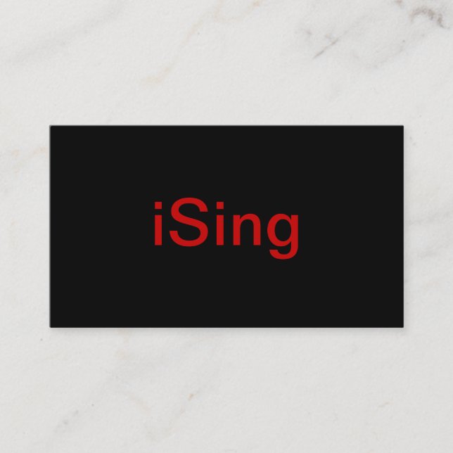 Carte de visite de chanteur (Devant)