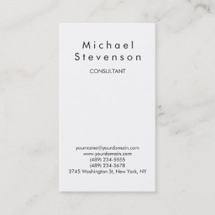 Carte de visite de charme tendance noir blanc