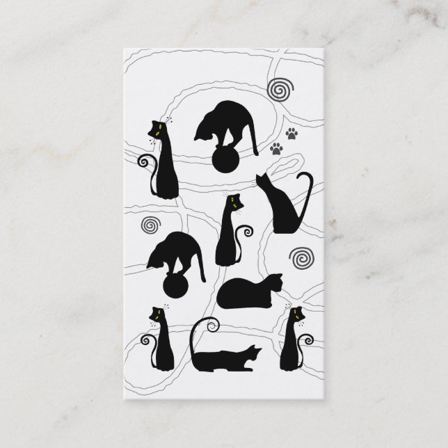 Carte de visite de chat (Devant)